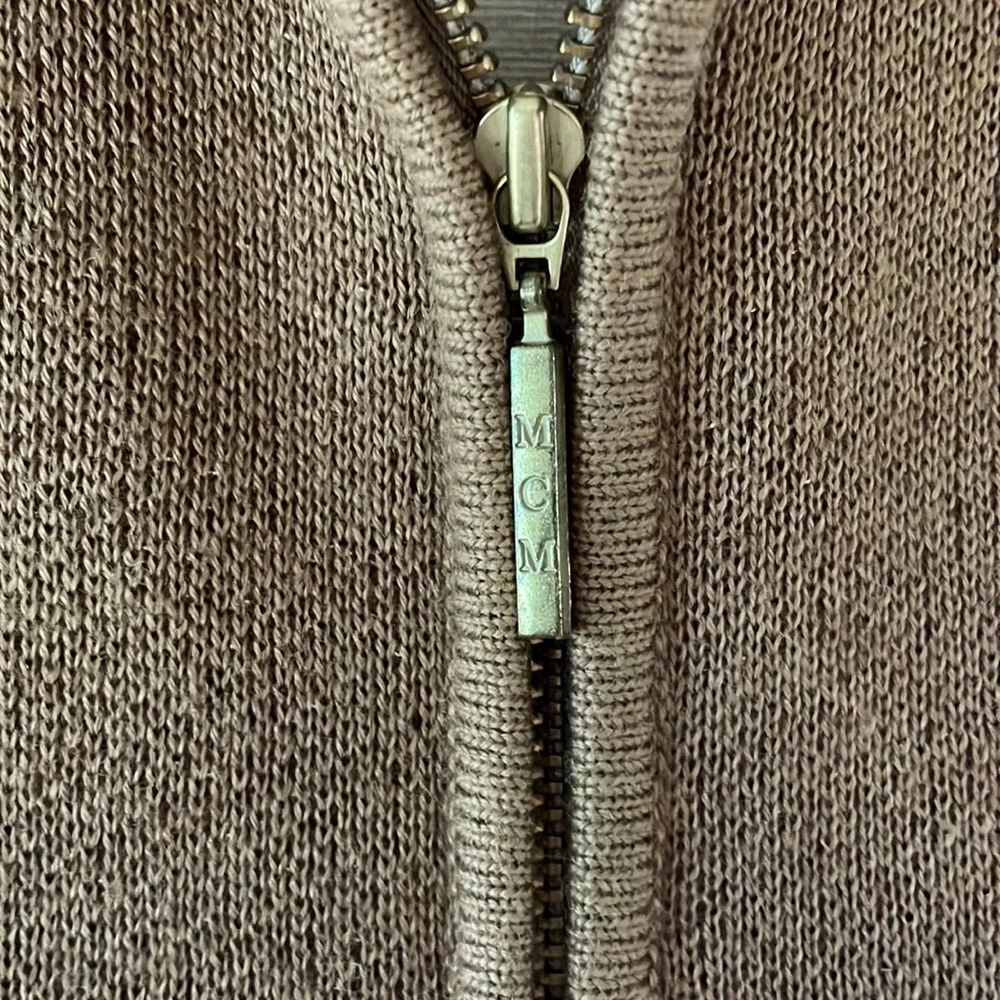 MCM 🎉 Vintage Virgin Wool/Mohair zippered jacket, 🐅striped accent LUXE - Picture 4 of 11